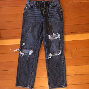 BDG destroyed slim straight jeans